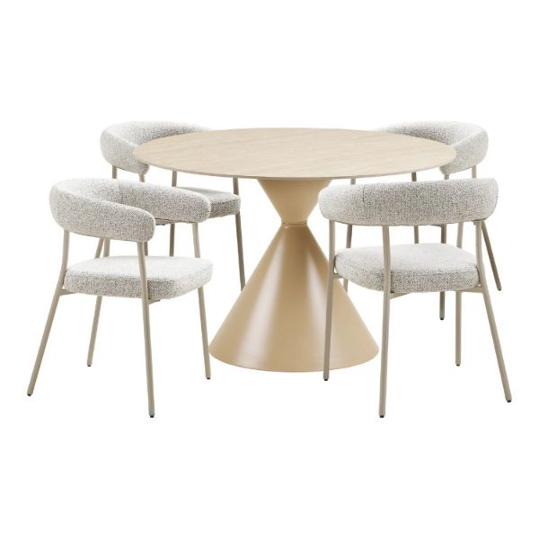 Masa dining rotunda 120 cm sand Annecy