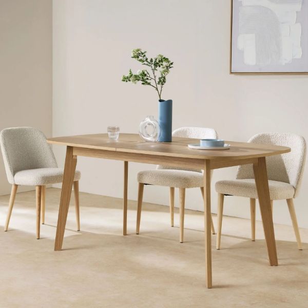 	Masa ovala extensibila 160/200 cm natur Naiss