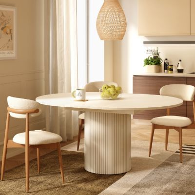 Masa rotunda extensibila 120/160 cm casmir Toscana