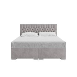 Pat boxspring 140 x 200 cm gri deschis Dalia