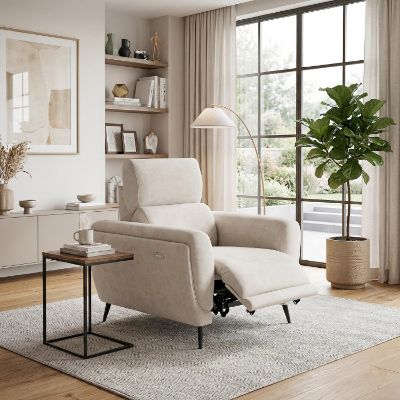 Fotoliu recliner electric crem Relax