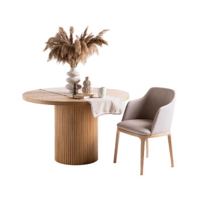 Masa rotunda fixa 110 cm stejar Lusso