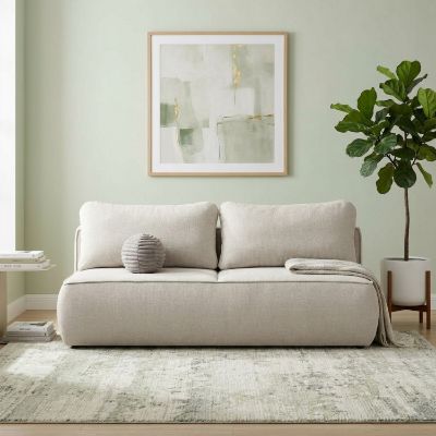 Canapea extensibila 3 locuri crem Dalin
