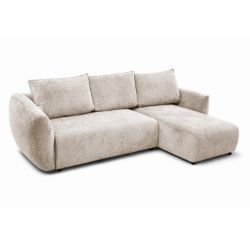 Coltar extensibil L dreapta crem Zephira