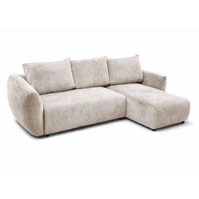 Coltar extensibil L dreapta crem Zephira