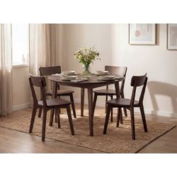 Masa rotunda fixa 110 cm stejar tabacco Otello