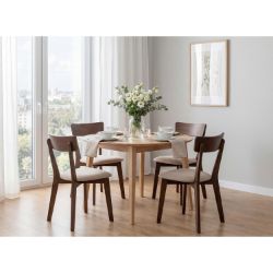 Masa rotunda extensibila 110/210 cm stejar Otello