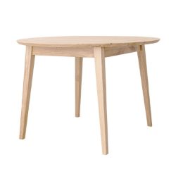 Masa rotunda extensibila 110/210 cm stejar albit Otello