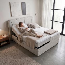 Pat boxspring reglabil electric 180x200 cm bej Royal