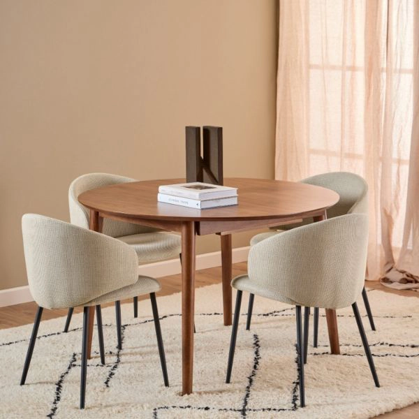 Masă rotundă extensibilă de 90 cm: soluția perfectă pentru spații mici