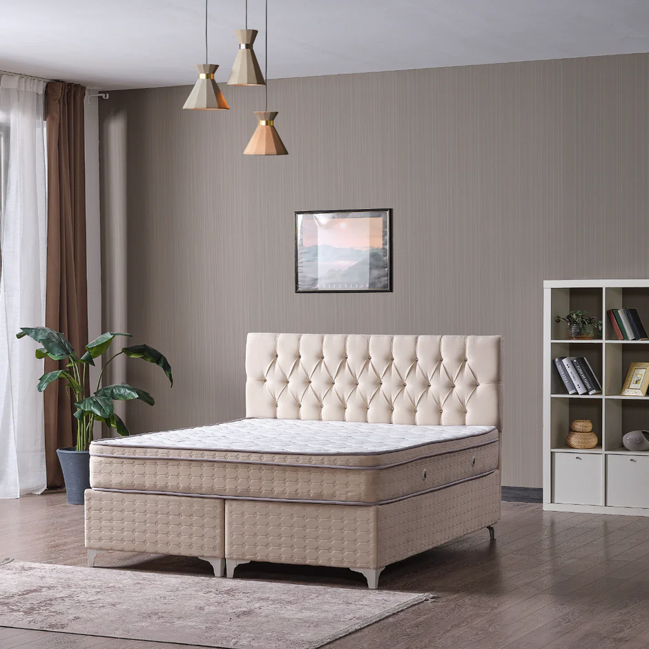 Paturi tapițate din catifea: soluția practică pentru un dormitor elegant