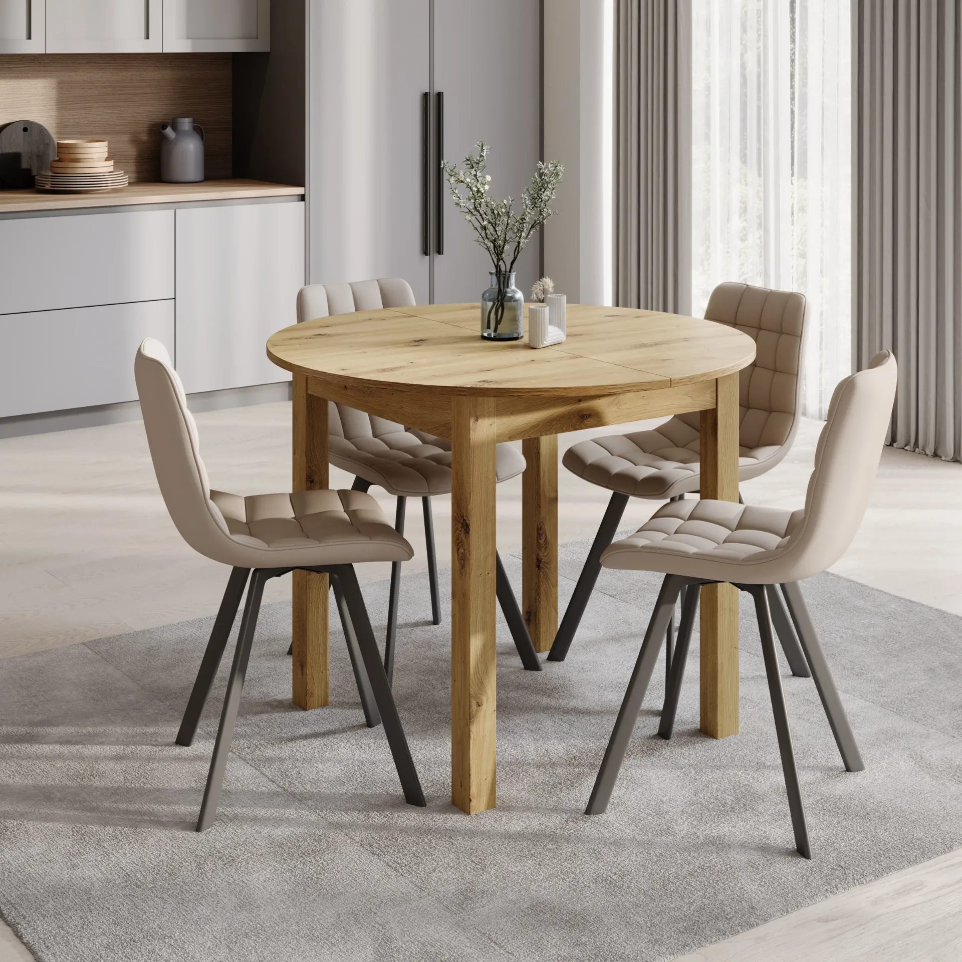 Cum alegi corect o masă rotundă extensibilă pentru un dining funcțional și modern