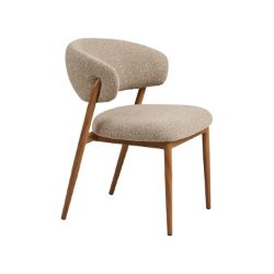 Scaun dining tapitat sand/decor natur Cavi