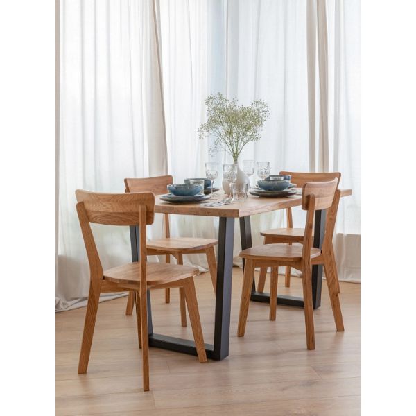 scaun dining stejar masiv